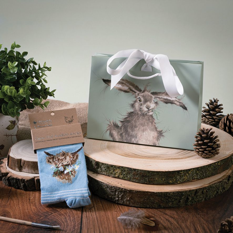 Wrendale Designs 'Daisy Coo' Highland Cow Socks-3