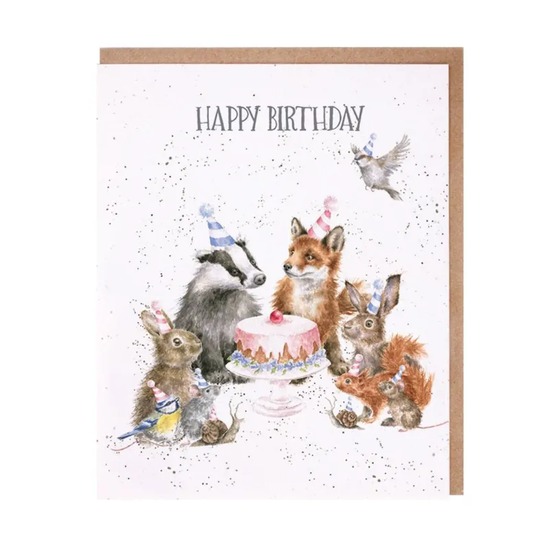 Wrendale Designs 'Woodland Party' Woodland Animal Birthday Card