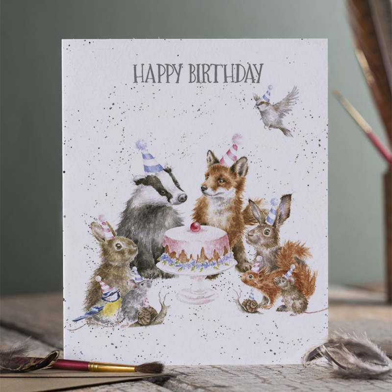 Wrendale Designs 'Woodland Party' Woodland Animal Birthday Card-1