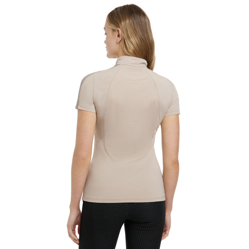LeMieux Maria Mesh Short Sleeve Base Layer - Almond-1