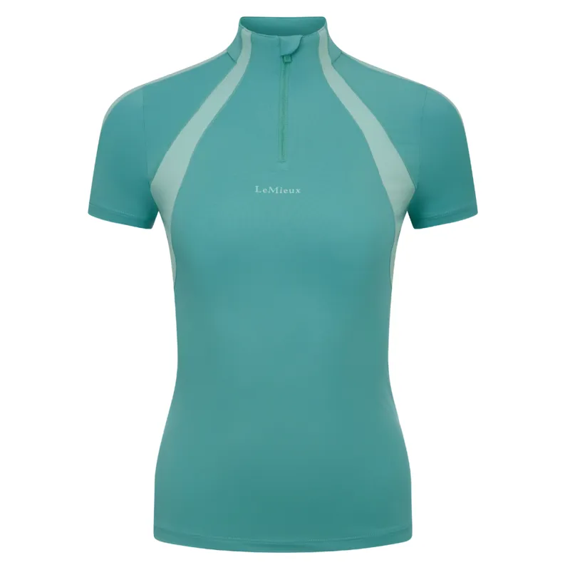 LeMieux Maria Mesh Short Sleeve Base Layer - Lagoon-4