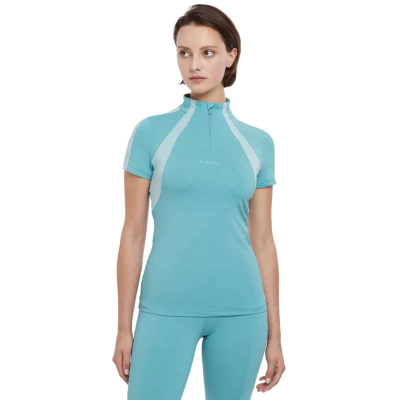 LeMieux Maria Mesh Short Sleeve Base Layer - Lagoon