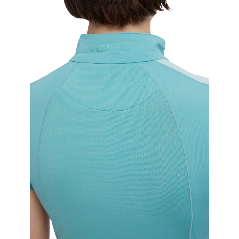 LeMieux Maria Mesh Short Sleeve Base Layer - Lagoon-3