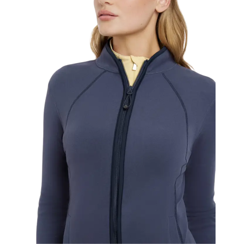 LeMieux Ladies Faye Fleece Zip Through - Dusk Blue-2