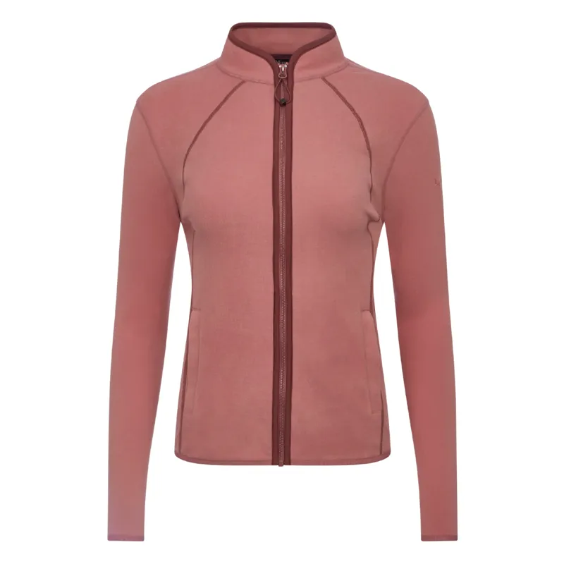LeMieux Ladies Faye Fleece Zip Through -  Peony-3