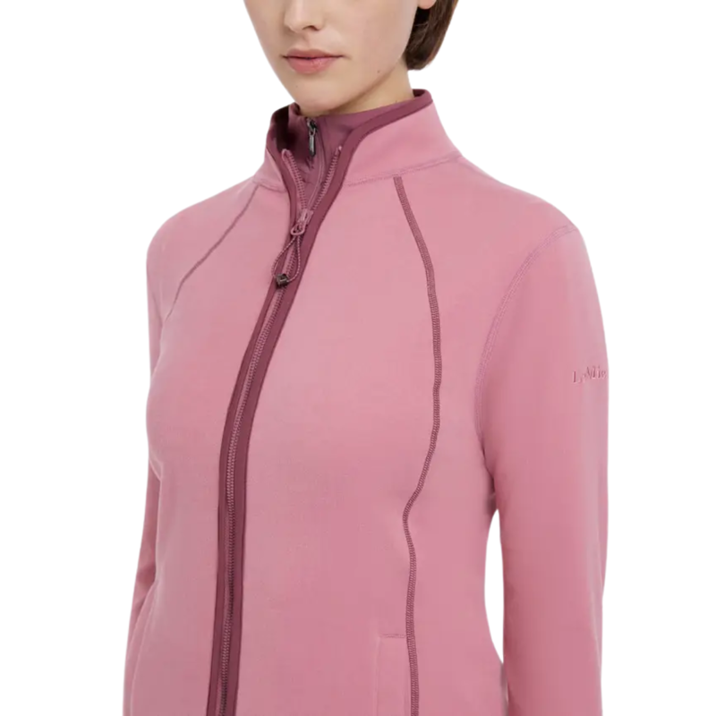LeMieux Ladies Faye Fleece Zip Through -  Peony-2