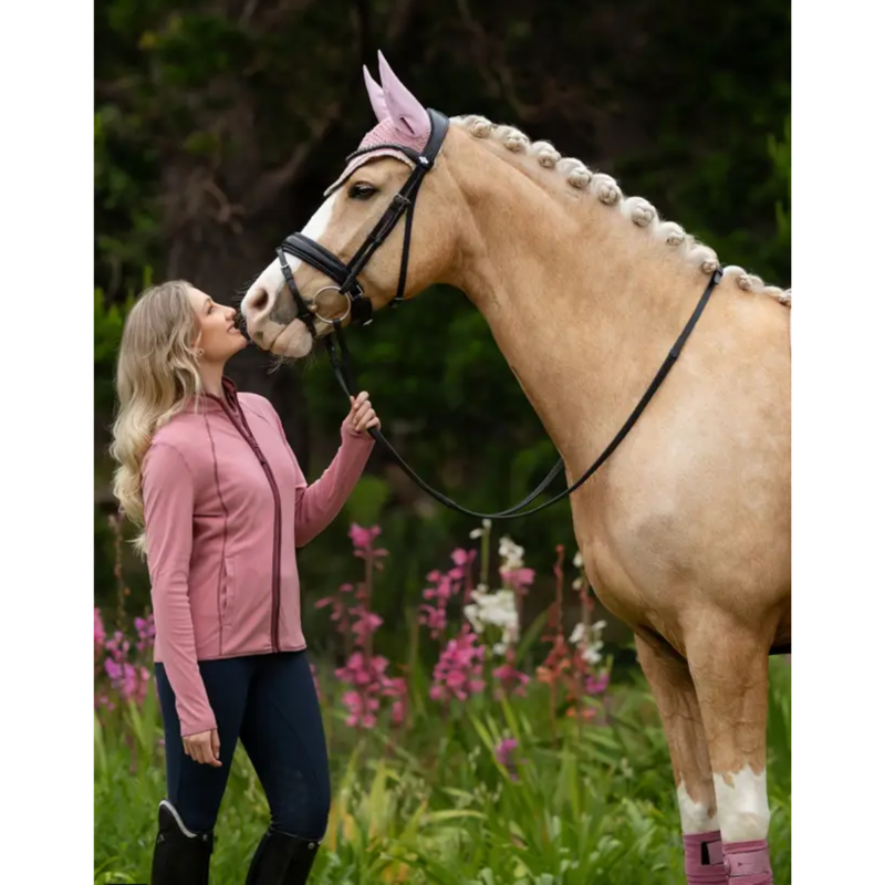 LeMieux Ladies Faye Fleece Zip Through -  Peony-6