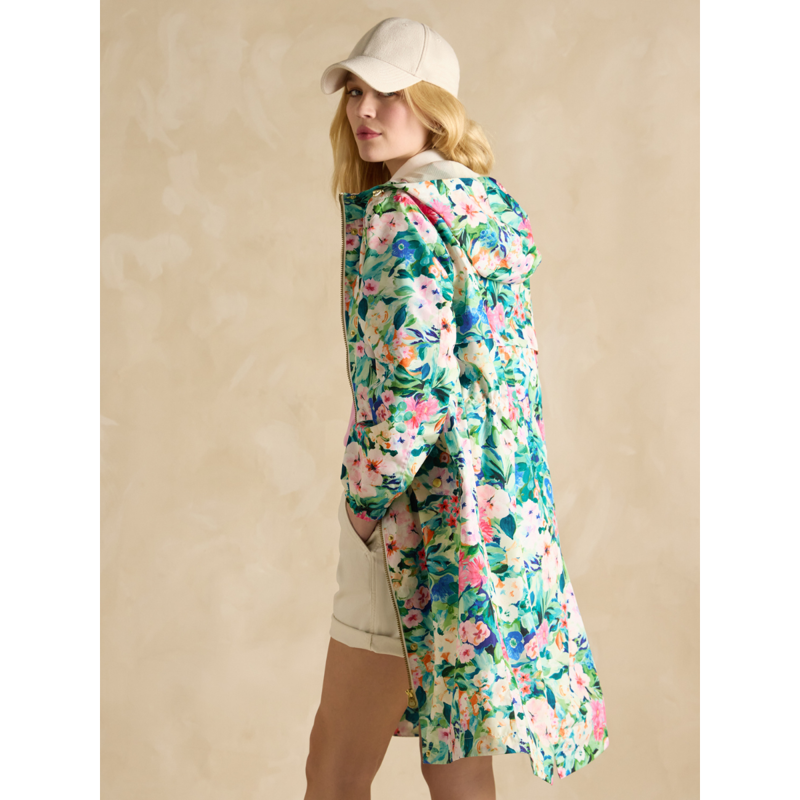Joules Ladies Holkham Raincoat - Multi Floral-2