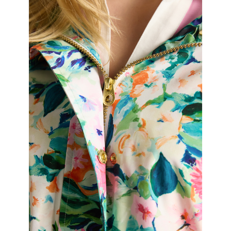 Joules Ladies Holkham Raincoat - Multi Floral-4