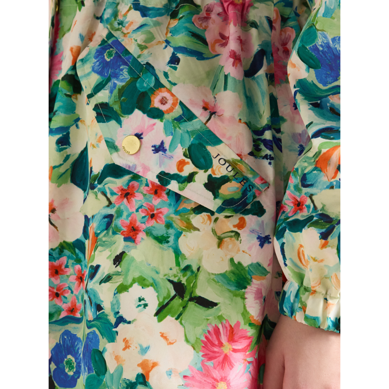 Joules Ladies Holkham Raincoat - Multi Floral-5