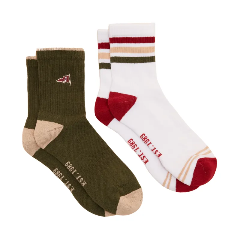 Joules Men's Volley Socks - Khaki Green