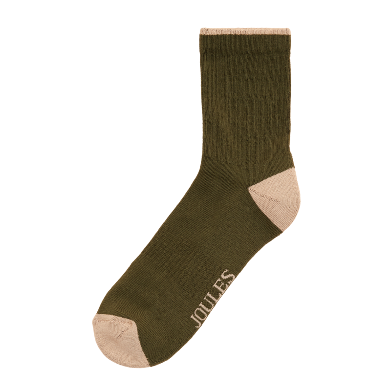 Joules Men's Volley Socks - Khaki Green-1