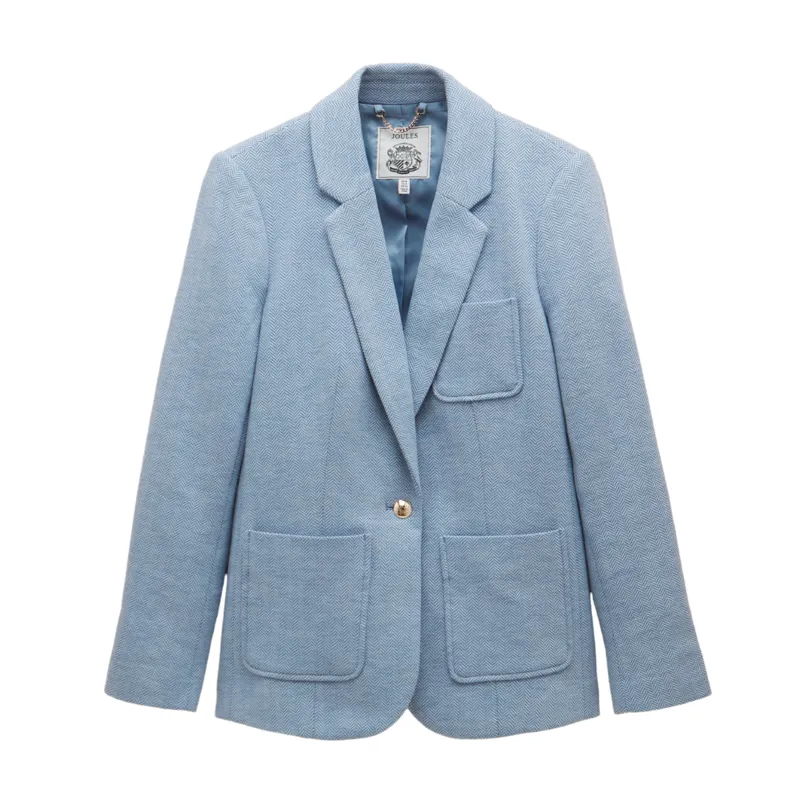 Joules Ladies Albury Cotton Blazer - Blue