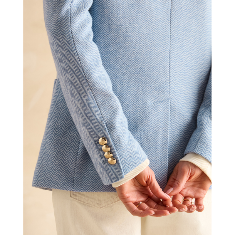 Joules Ladies Albury Cotton Blazer - Blue-5