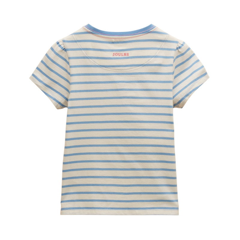 Joules Kids Astra Guinea Print T-Shirt - Blue Stripe-1