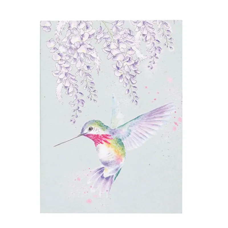 Wrendale Designs 'Wisteria Wishes' Hummingbird A6 Notebook