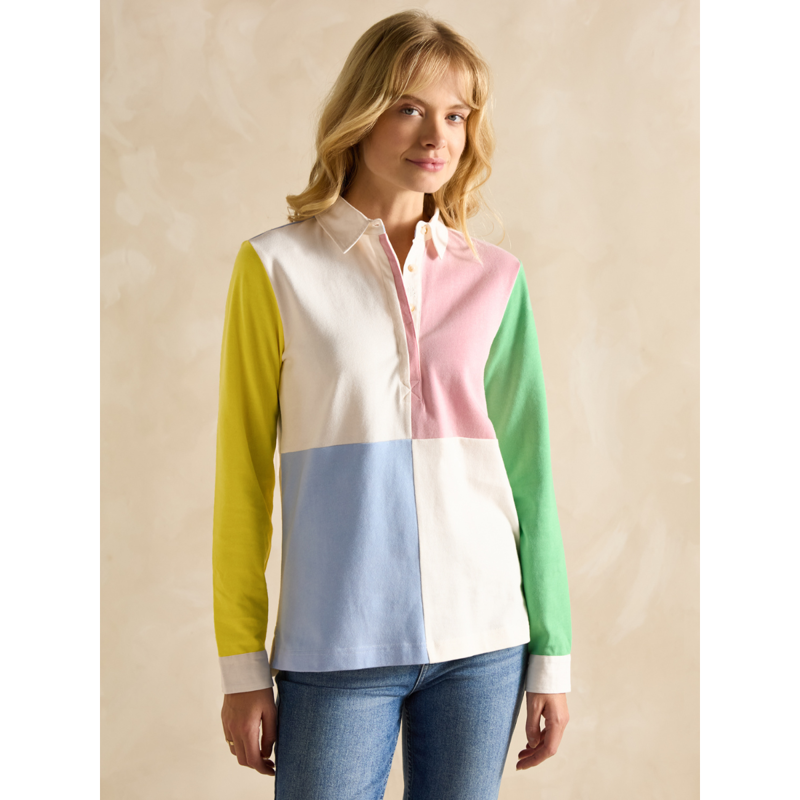 Joules Ladies Falmouth Collared Rugby Shirt - Hotch Potch-1
