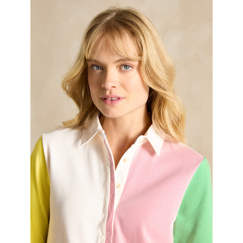 Joules Ladies Falmouth Collared Rugby Shirt - Hotch Potch-3