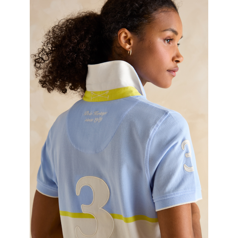 Joules Ladies Beaufort Polo Shirt - Blue-3