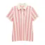 Joules Ladies Beaufort Polo Shirt - Pink Stripe