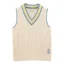 Joules Ladies Deuce Cable Knitted Cotton Vest - Cream