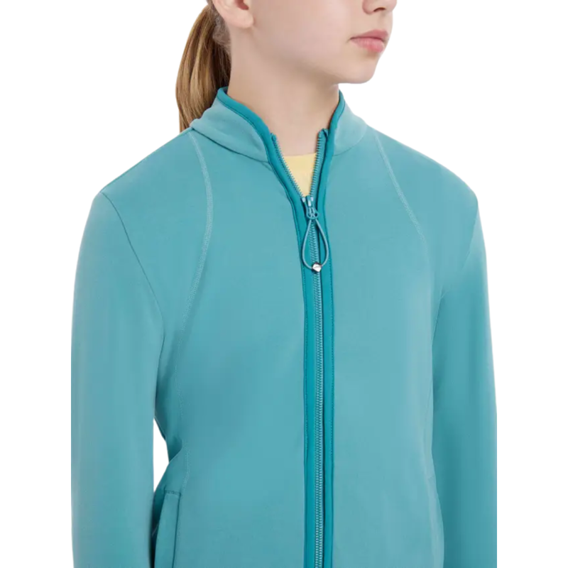 LeMieux Young Rider Felicity Fleece Zip Through - Lagoon-2