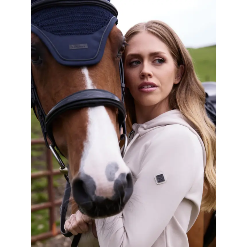 LeMieux Tabi Tech Zip Through Hoodie - Stone-2