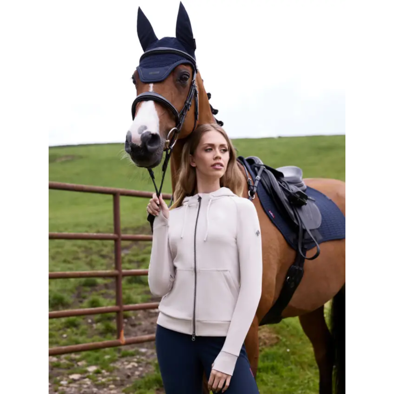 LeMieux Tabi Tech Zip Through Hoodie - Stone-3