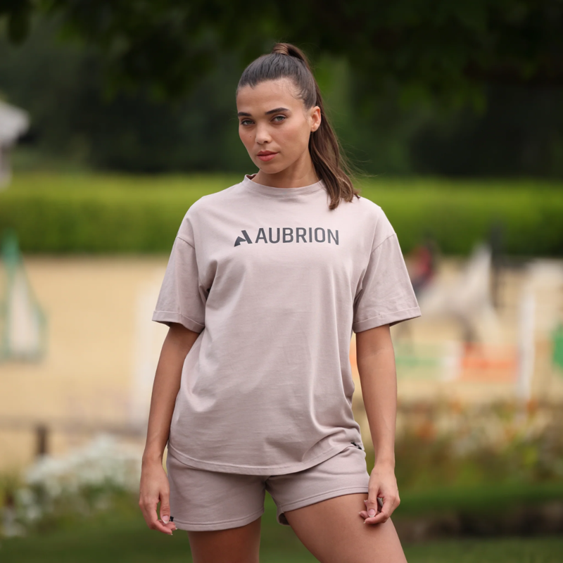 Shires Aubrion React Unisex T-Shirt  - Sand-2