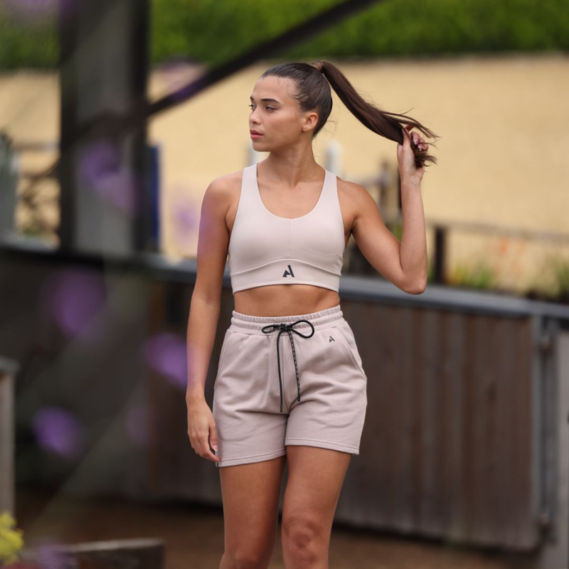 Shires Aubrion Ladies React Sweat Shorts - Sand-5
