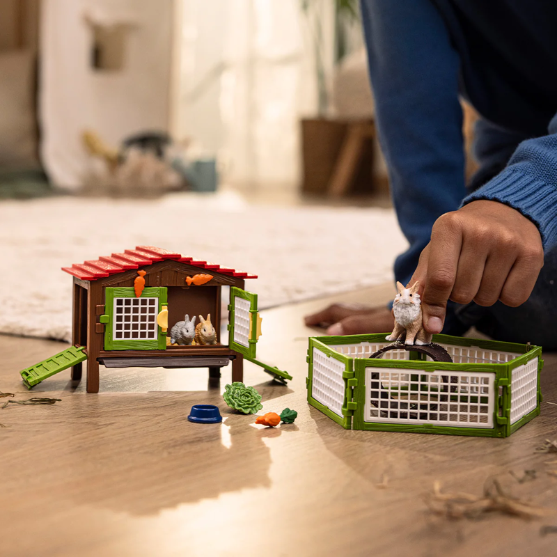 Schleich Rabbit Hutch-1