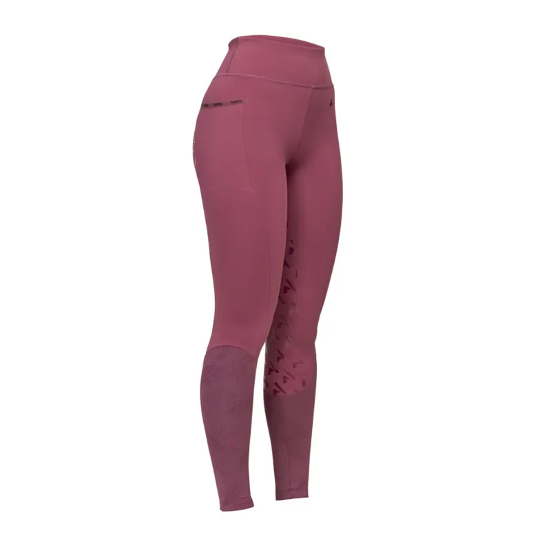 Shires Aubrion Ladies React Rythm Riding Tights - Mauve