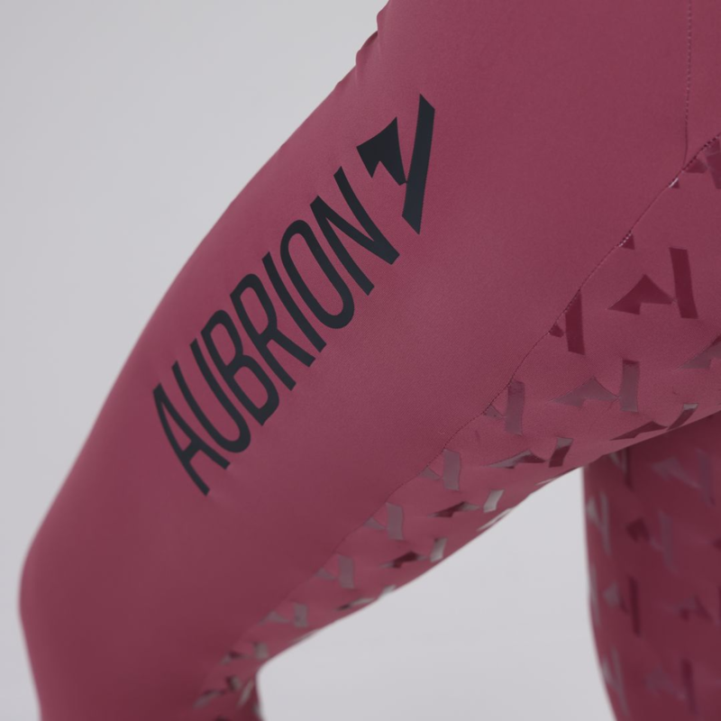 Shires Aubrion Ladies React Rythm Riding Tights - Mauve-5