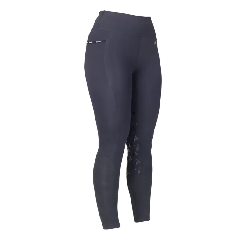 Shires Aubrion Ladies React Rythm Riding Tights - Shadow