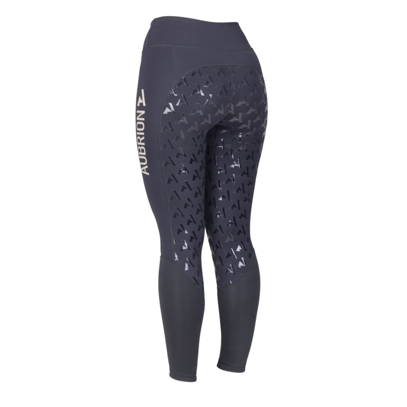 Shires Aubrion Ladies React Rythm Riding Tights - Shadow-3