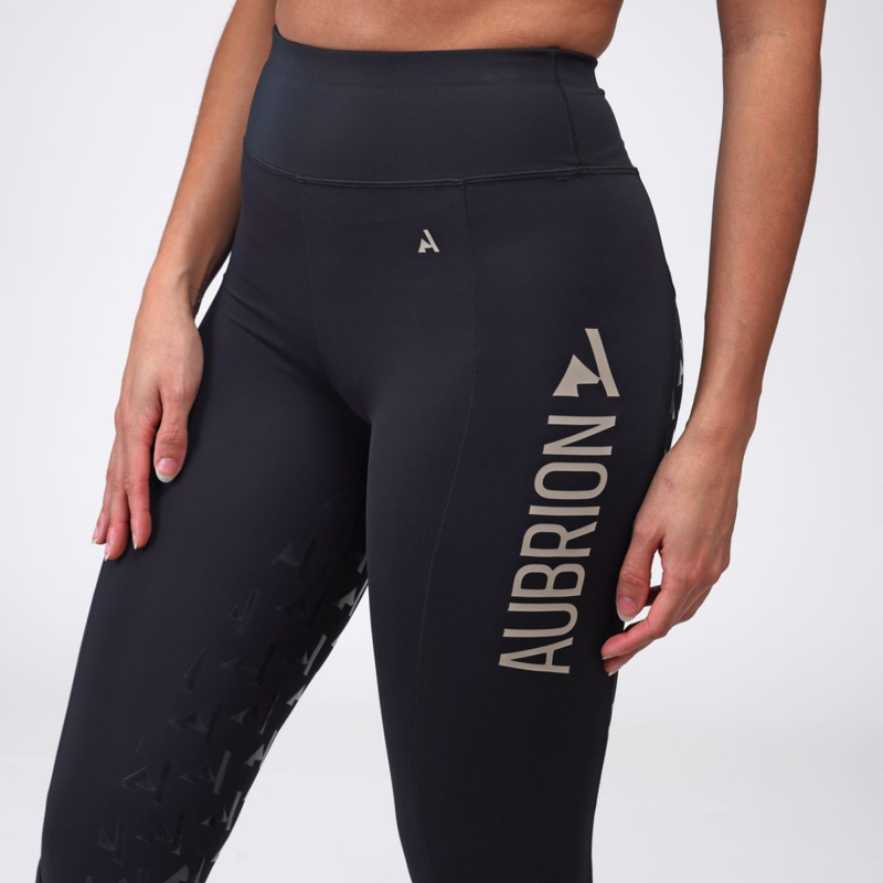Shires Aubrion Ladies React Rythm Riding Tights - Shadow-5