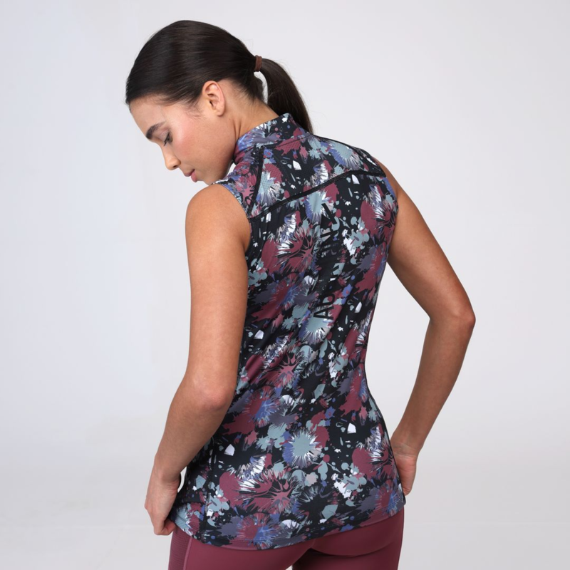 Shires Aubrion Ladies React Sleeveless Base Layer - Abstract-2