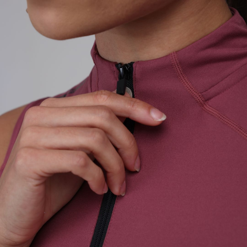 Shires Aubrion Ladies React Sleeveless Base Layer - Mauve-3