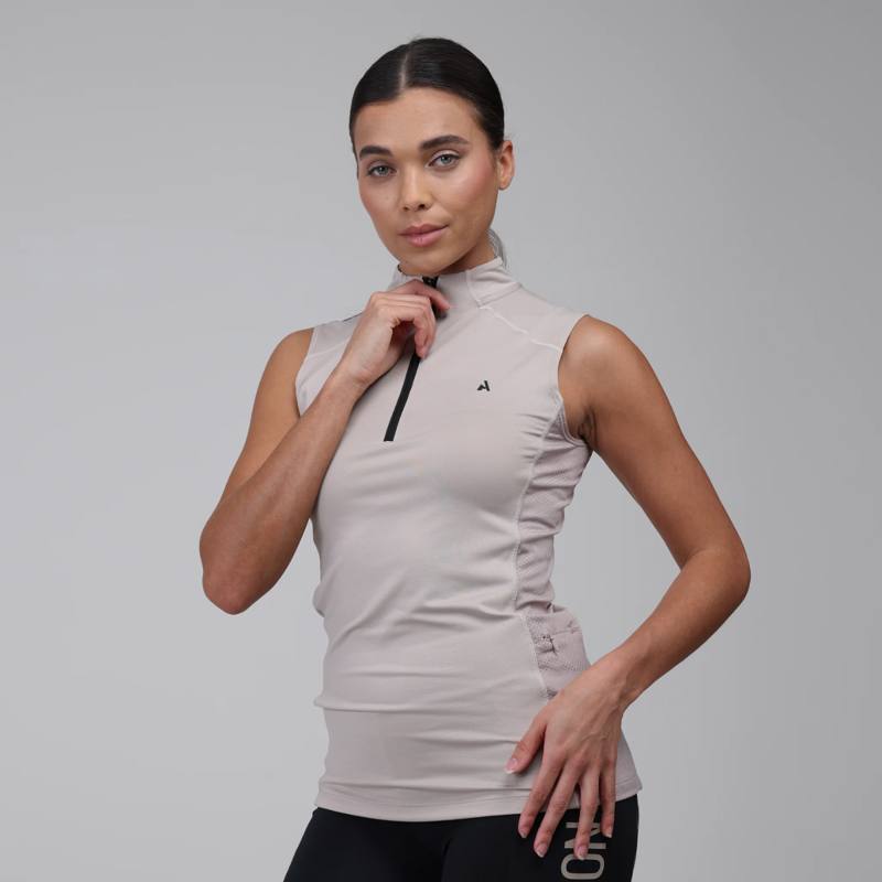 Shires Aubrion Ladies React Sleeveless Base Layer - Sand-1