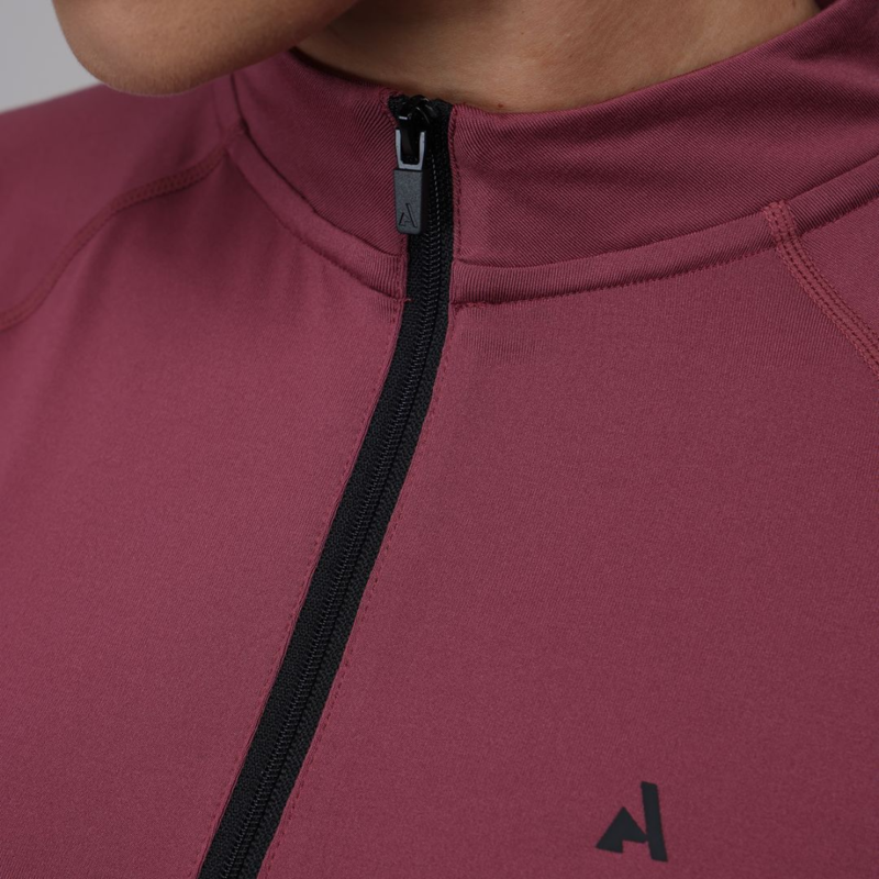 Shires Aubrion Ladies React Short Sleeve Base Layer - Mauve-3