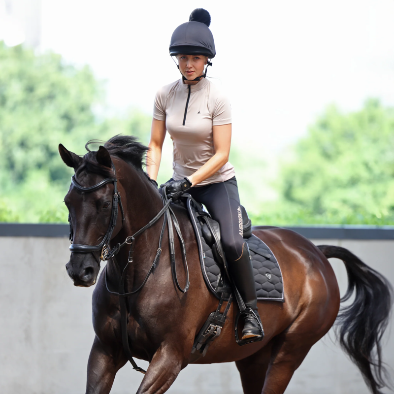 Shires Aubrion Ladies React Short Sleeve Base Layer - Sand-6