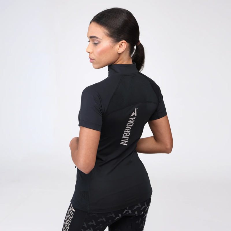 Shires Aubrion Ladies React Short Sleeve Base Layer - Shadow-2