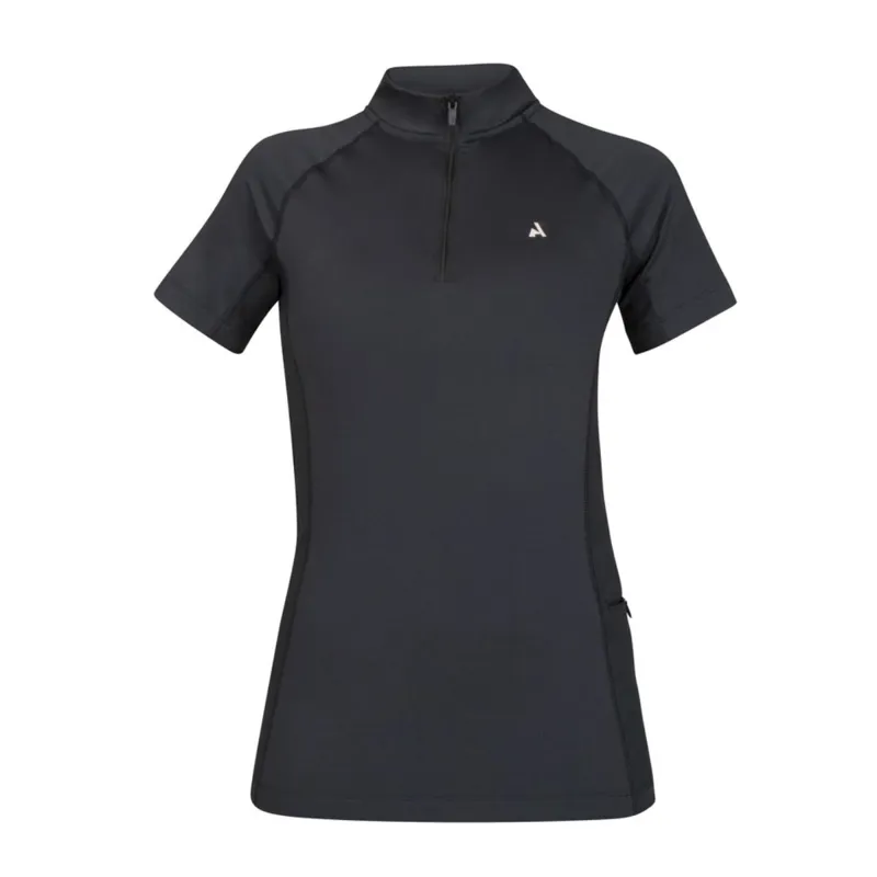 Shires Aubrion Ladies React Short Sleeve Base Layer - Shadow
