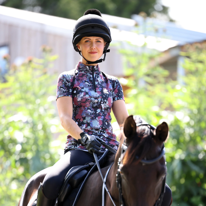 Shires Aubrion Ladies React Short Sleeve Base Layer - Abstract-5