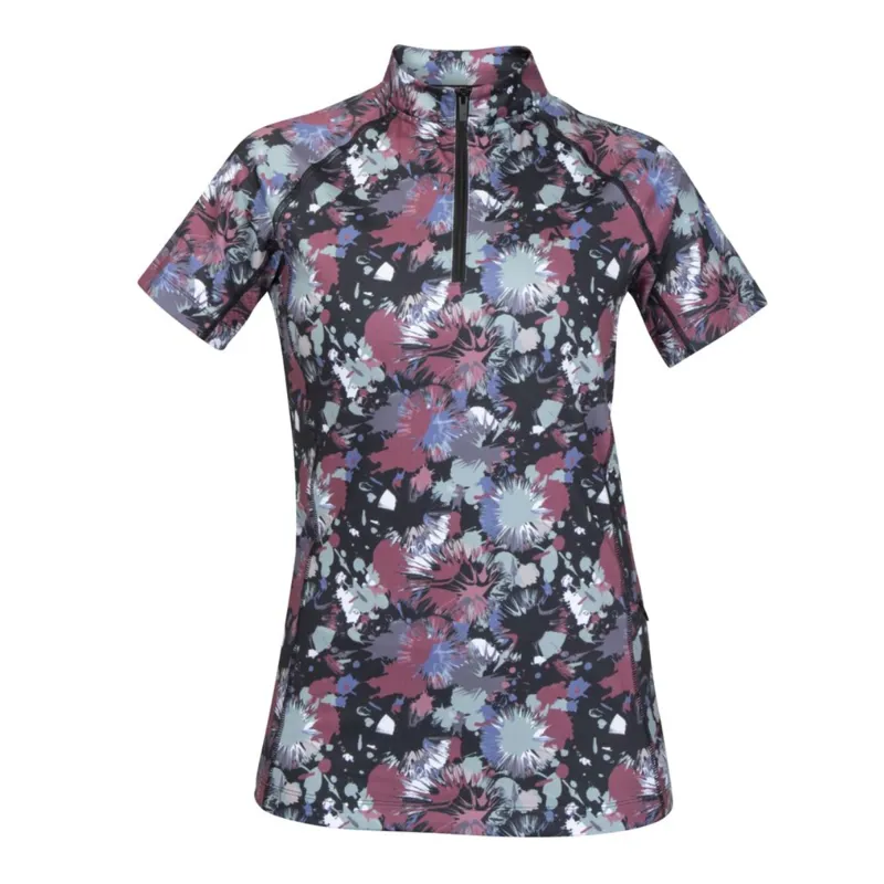 Shires Aubrion Ladies React Short Sleeve Base Layer - Abstract