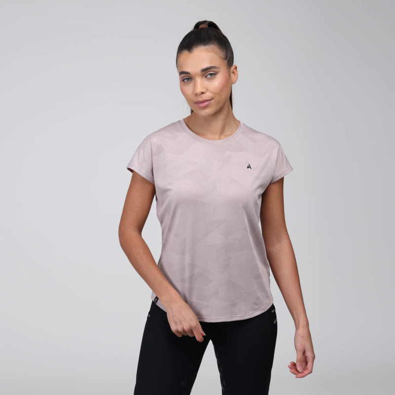 Shires Aubrion Ladies React Tech T-Shirt - Sand-1