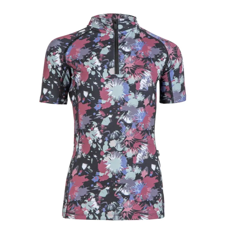 Shires Aubrion React Short Sleeve Base Layer - Young Rider - Abstract