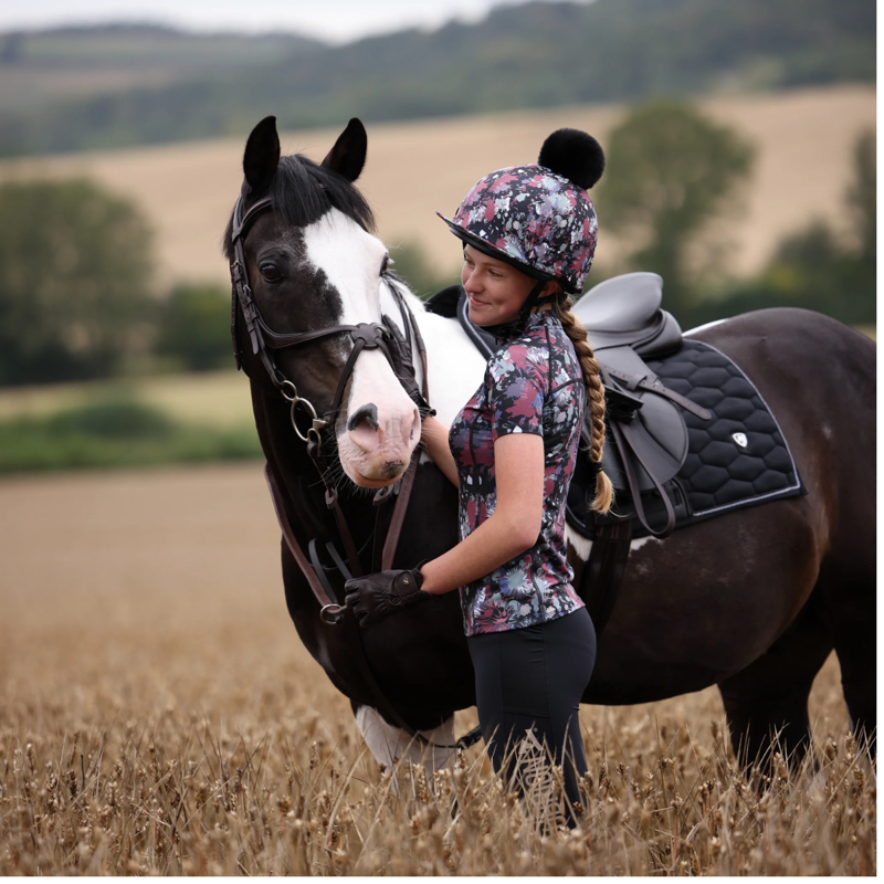 Shires Aubrion React Short Sleeve Base Layer - Young Rider - Abstract-2