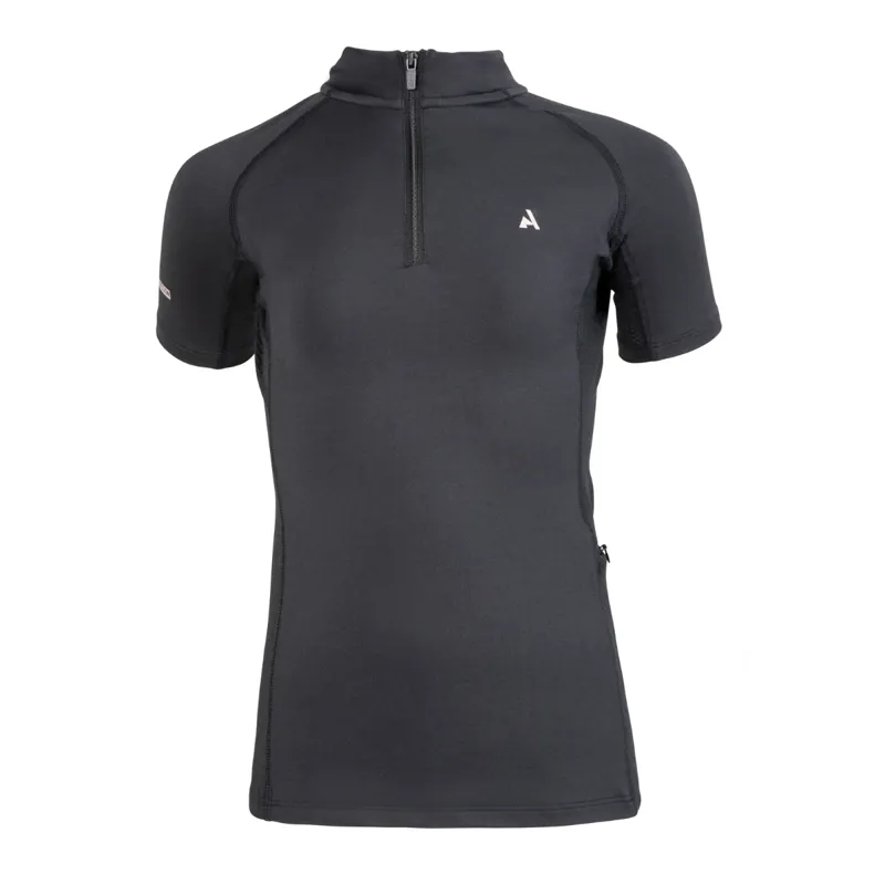 Shires Aubrion React Short Sleeve Base Layer - Young Rider - Shadow