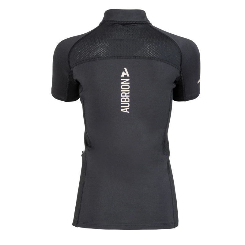 Shires Aubrion React Short Sleeve Base Layer - Young Rider - Shadow-1
